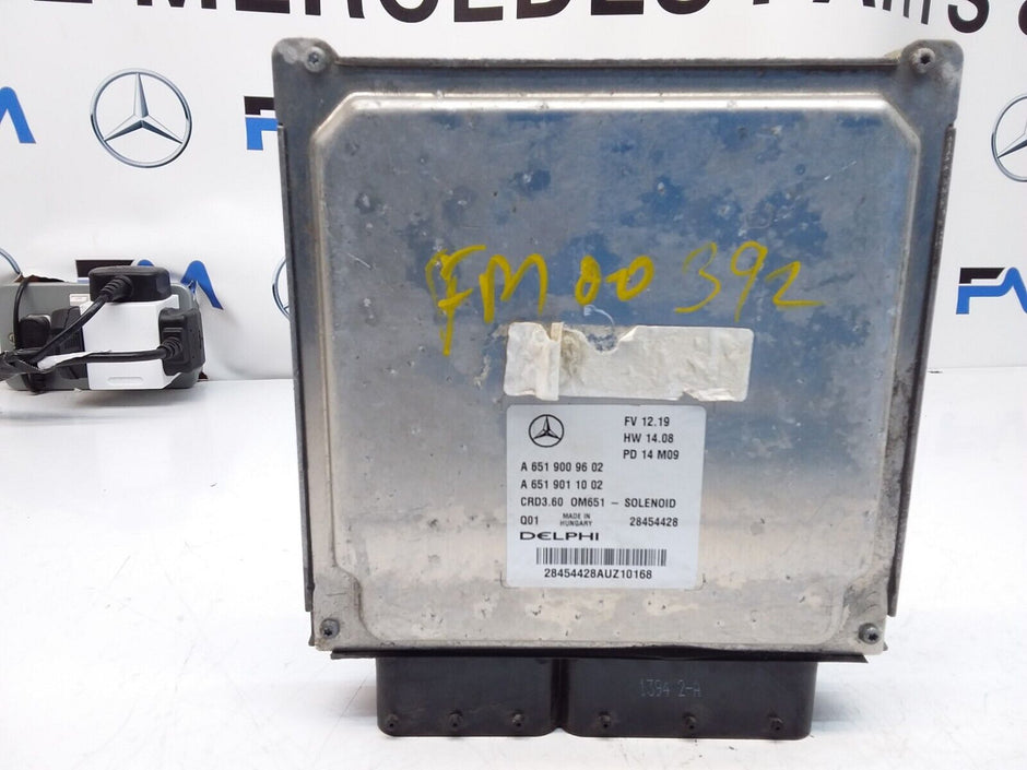 MERCEDES E-CLASS 2012 ENGINE  CONTROL MODULE A6519009602 FM00392