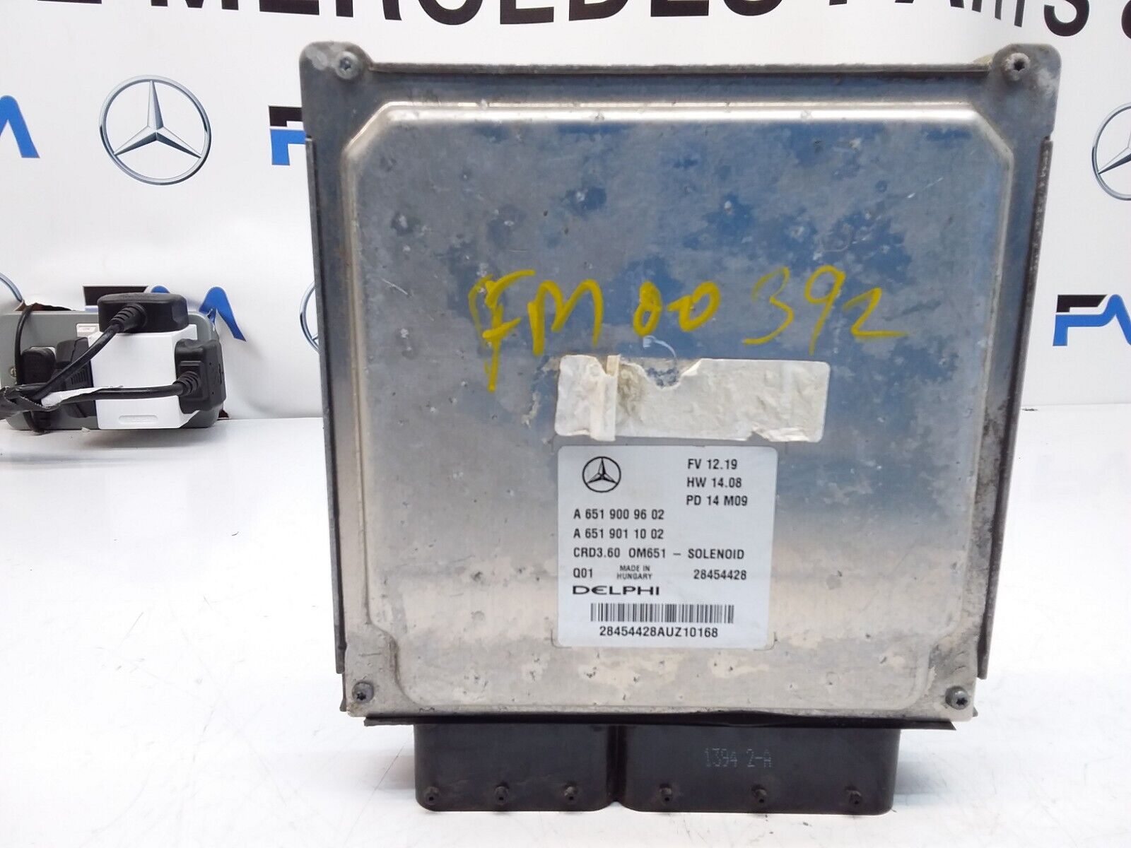 MERCEDES E-CLASS 2012 ENGINE  CONTROL MODULE A6519009602 FM00392