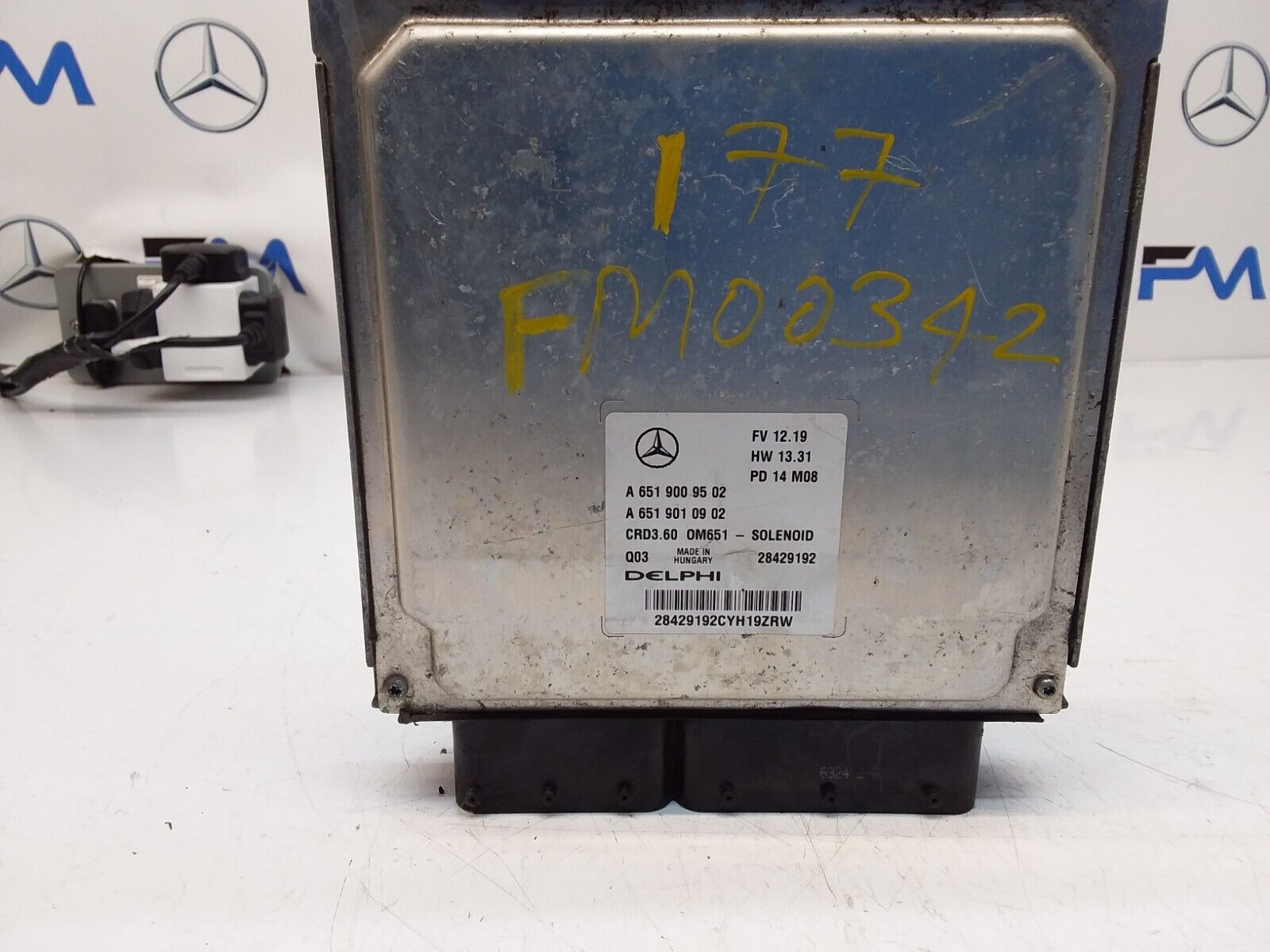 MERCEDES A-CLASS W177 ENGINE  CONTROL MODULE A6519009502 FM00342