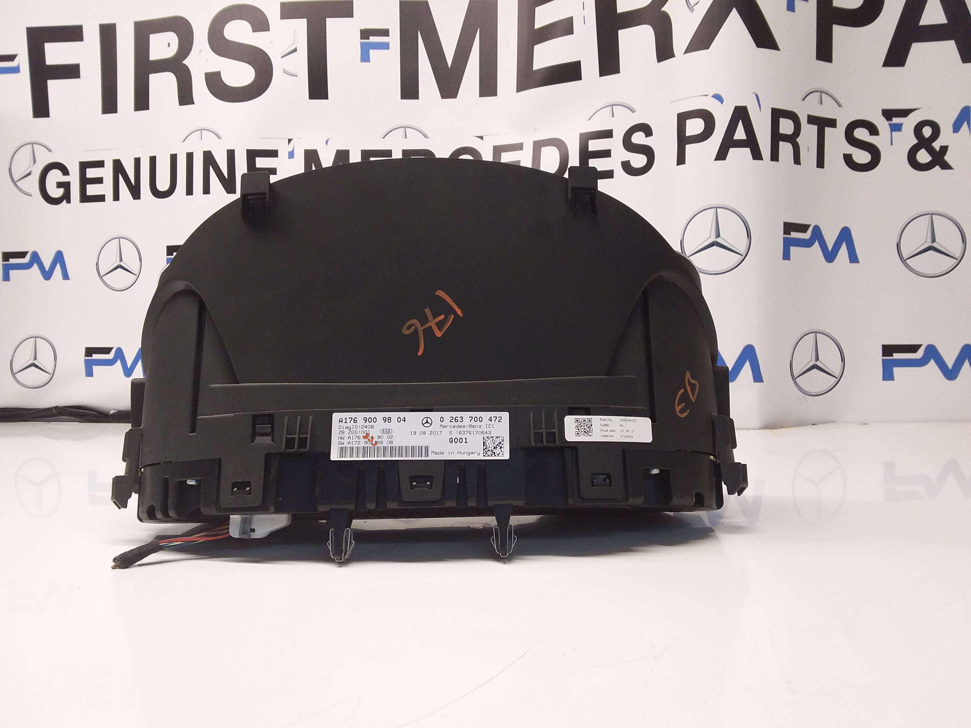 Mercedes A-CLASS Speedometer INSTRUMENT CLUSTER W176 A1769009804 FM007 2017