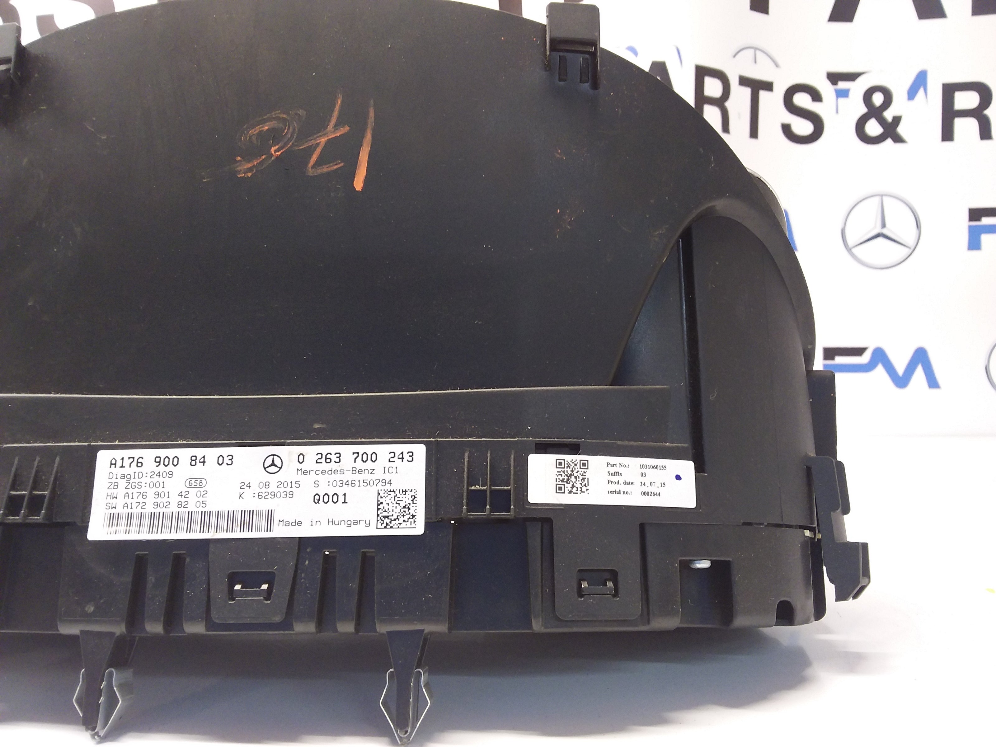 MERCEDES A-CLASS SPEEDOMETER W176 A1769008403 FM0015 2015