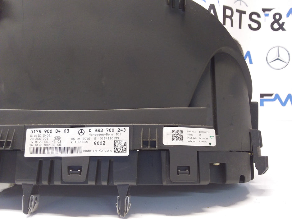 MERCEDES A-CLASS SPEEDOMETER W176 A1769008403 FM0016 2016