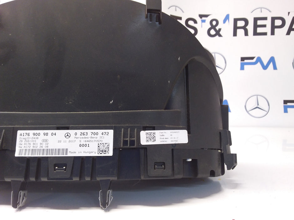 MERCEDES A-CLASS SPEEDOMETER W176 A1769009804 FM0017 2017