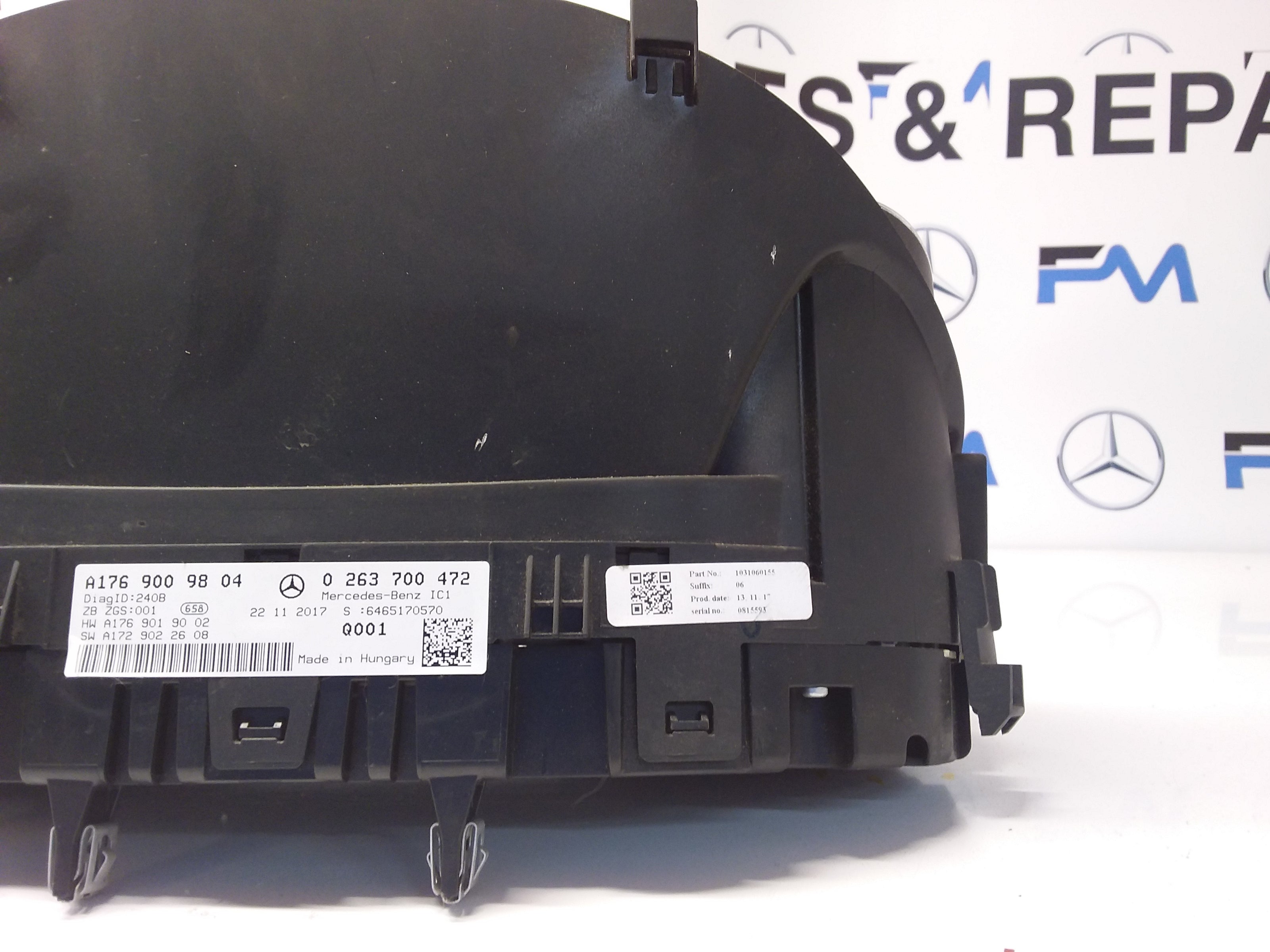 MERCEDES A-CLASS SPEEDOMETER W176 A1769009804 FM0017 2017