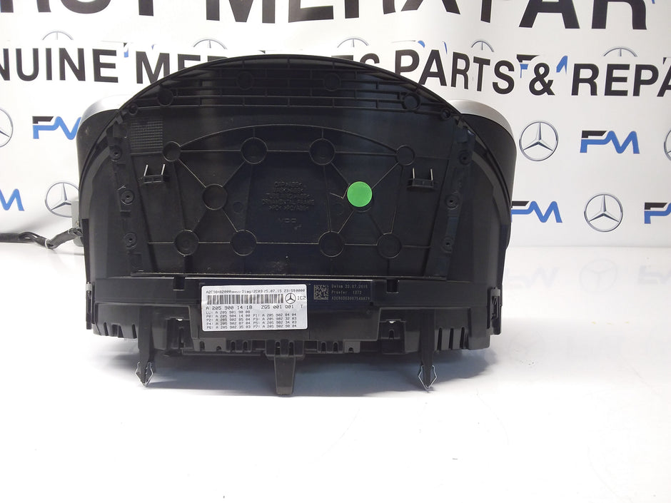 MERCEDES C-CLASS SPEEDOMETER INSTRUMENT CLUSTER W205 A2059001418 FM0026 2015