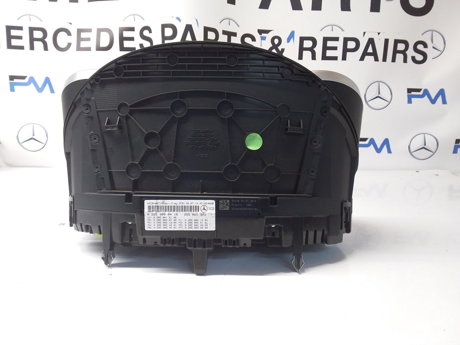 MERCEDES C-CLASS SPEEDOMETER ISTRUMENT CLUSTERW205 A2059000416 FM0037 2014