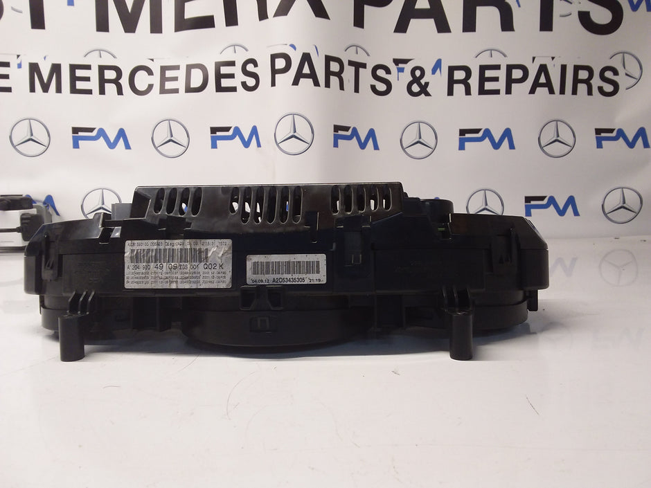 MERCEDES C-CLASS SPEEDOMETER W204 A2049004909 SPEEDOMETER INSTRUMENT CLUSTER 2012 FM0049