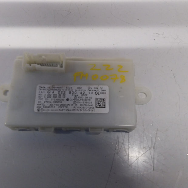 MERCEDES S-CLASS KEYLESS GO CONTROL UNIT W222 A2229004213 FM0078