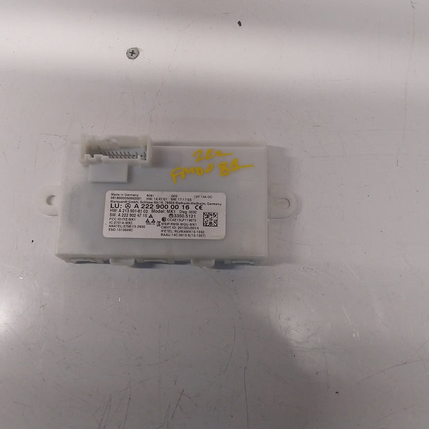 MERCEDES S-CLASS KEYLESS GO CONTROL UNIT W222 A2229000016 FM0081