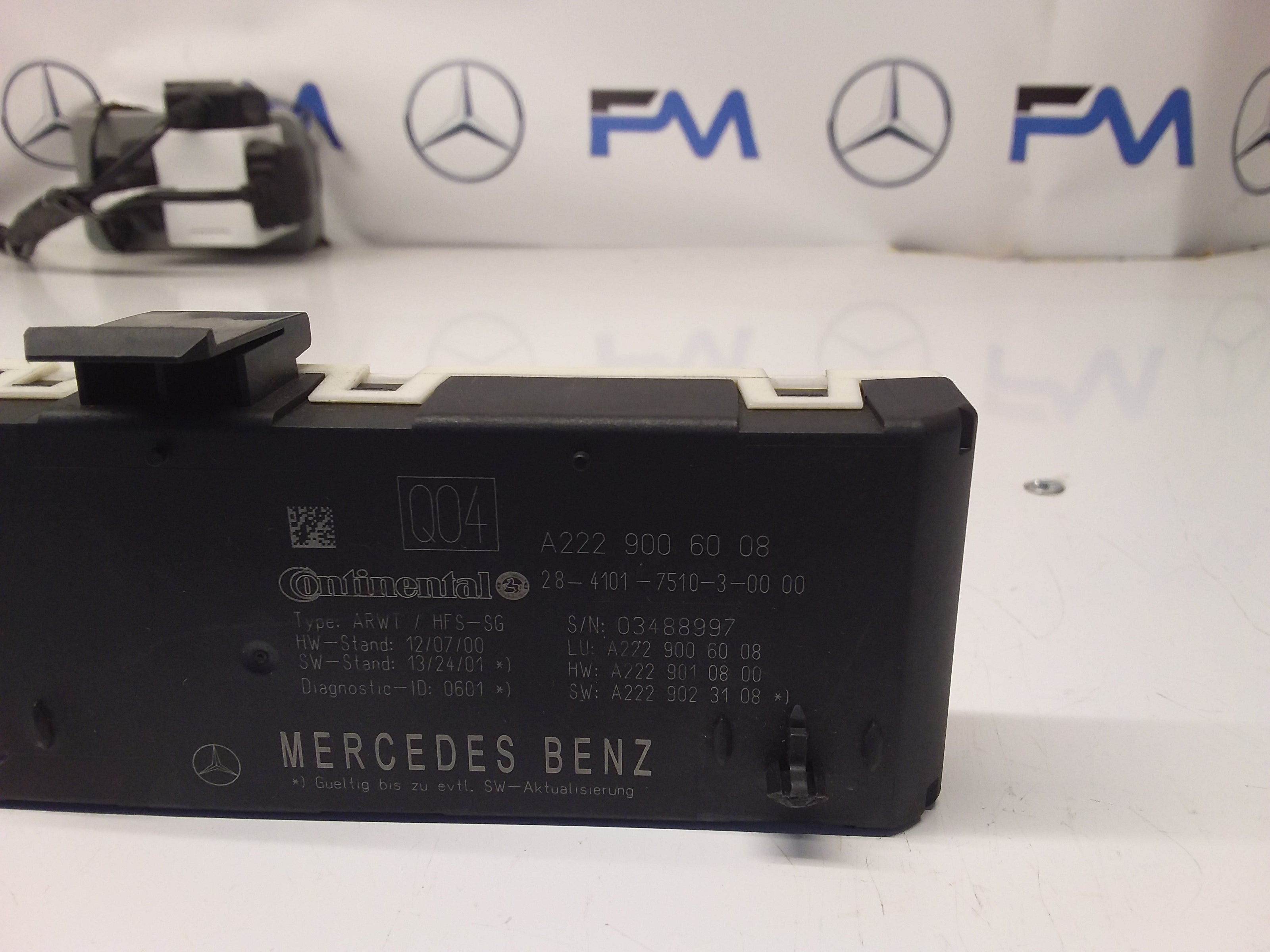MERCEDES S-CLASS TAILGATE CONTROL MODULE W222 A2229006008 FM0087
