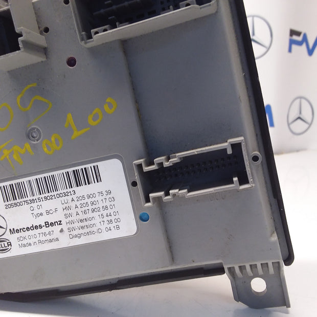 MERCEDES C-CLASS SAM CONTROL MODULE W205 A2059007539 FM00100