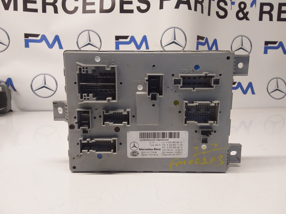 MERCEDES S-CLASS REAR SAM CONTROL MODULE W222 A2229005914 FM00103