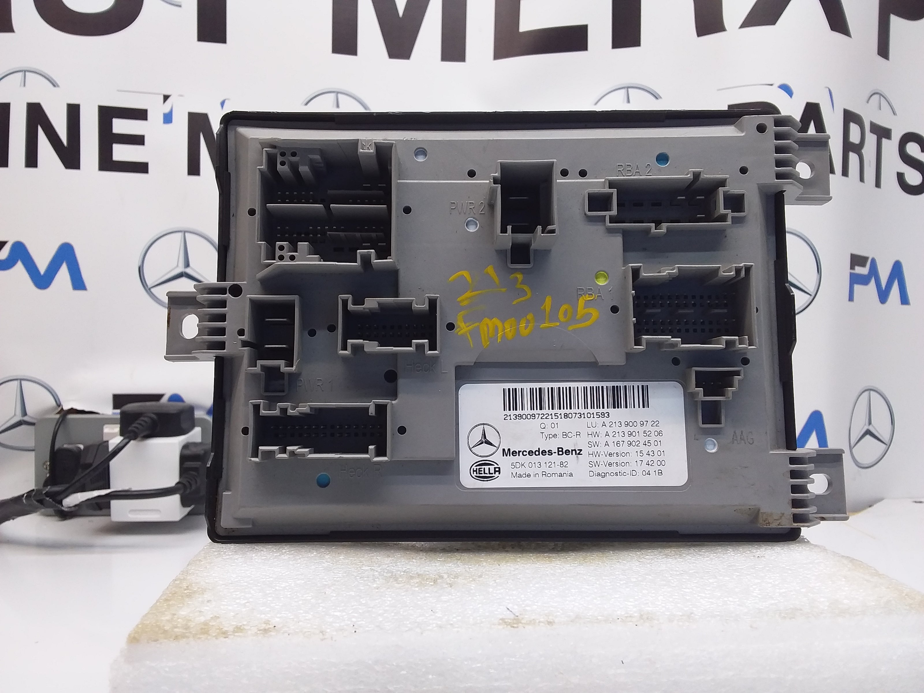 MERCEDES E-CLASS REAR SAM CONTROL MODULE W213 A2139009722 FM00105