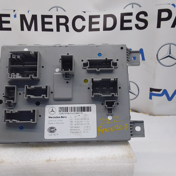 MERCEDES S-CLASS REAR SAM CONTROL MODULE W222 A2229009708 FM00106