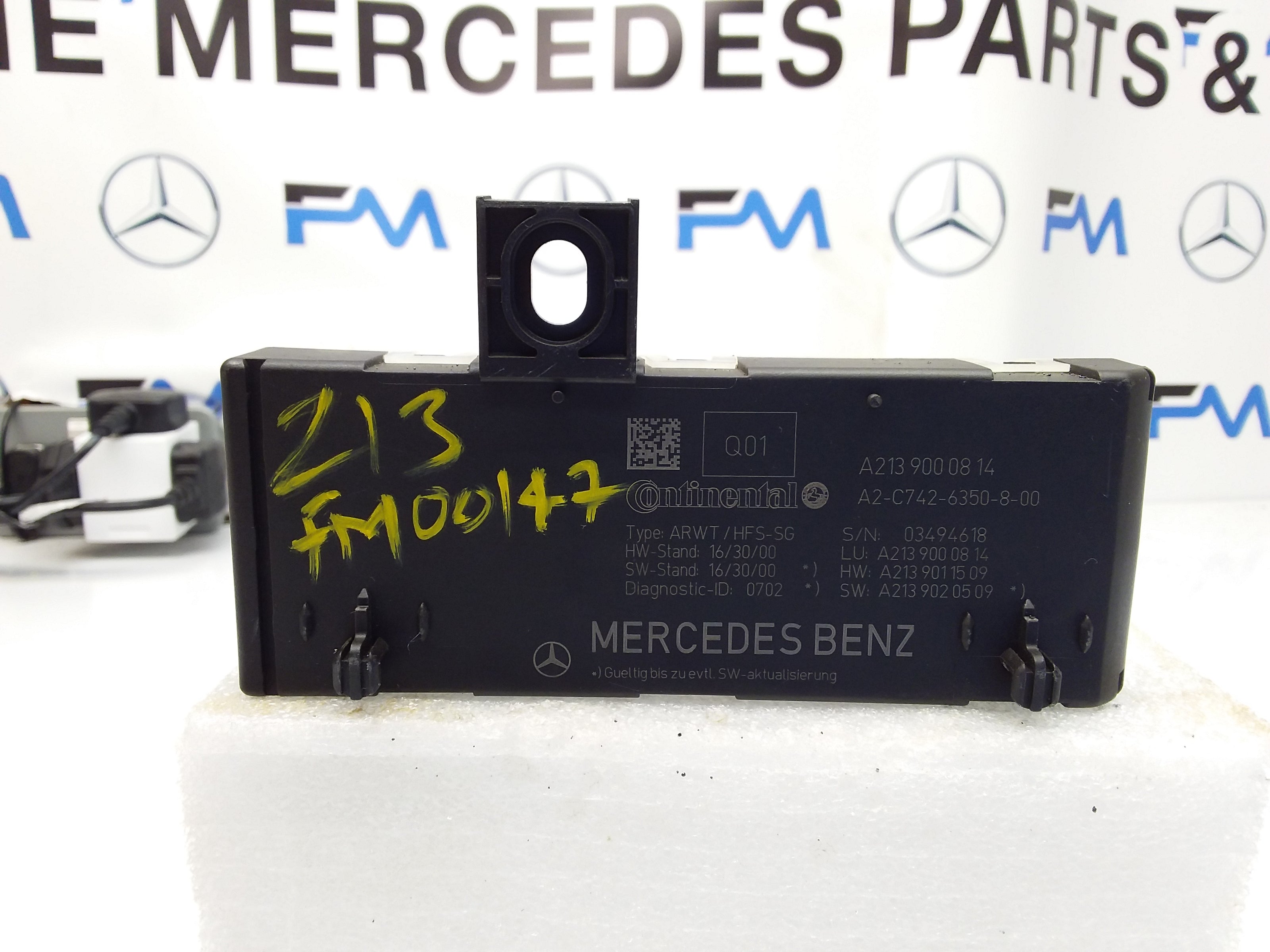 MERCEDES E-CLASS TAILGATE CONTROL MODULE W213 A2139000814 FM00147