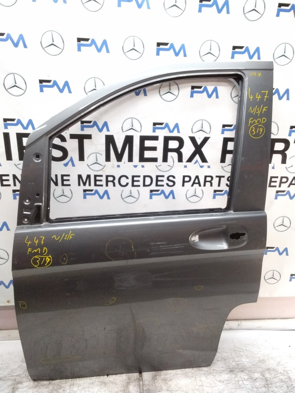MERCEDES BENZ VITO W447 PASSENGER SIDE FRONT DOOR NSF GREY 2014 ON FMD319