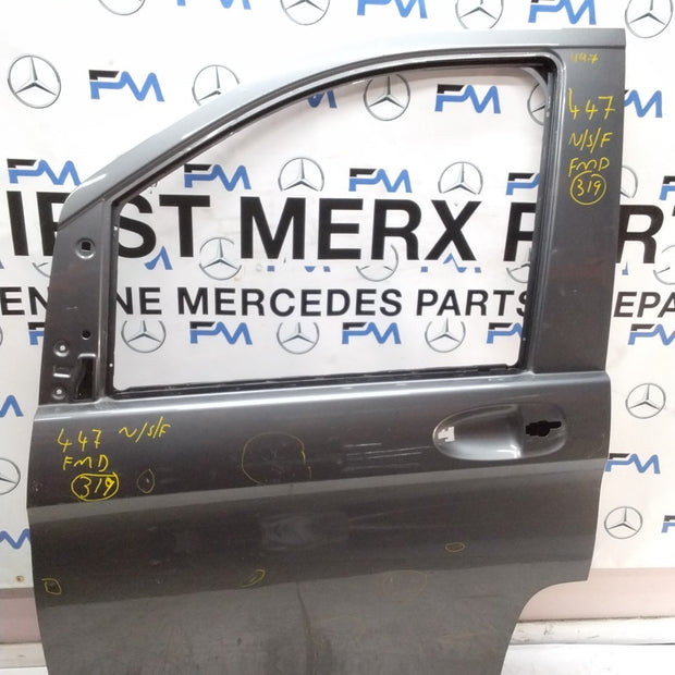 MERCEDES BENZ VITO W447 PASSENGER SIDE FRONT DOOR NSF GREY 2014 ON FMD319