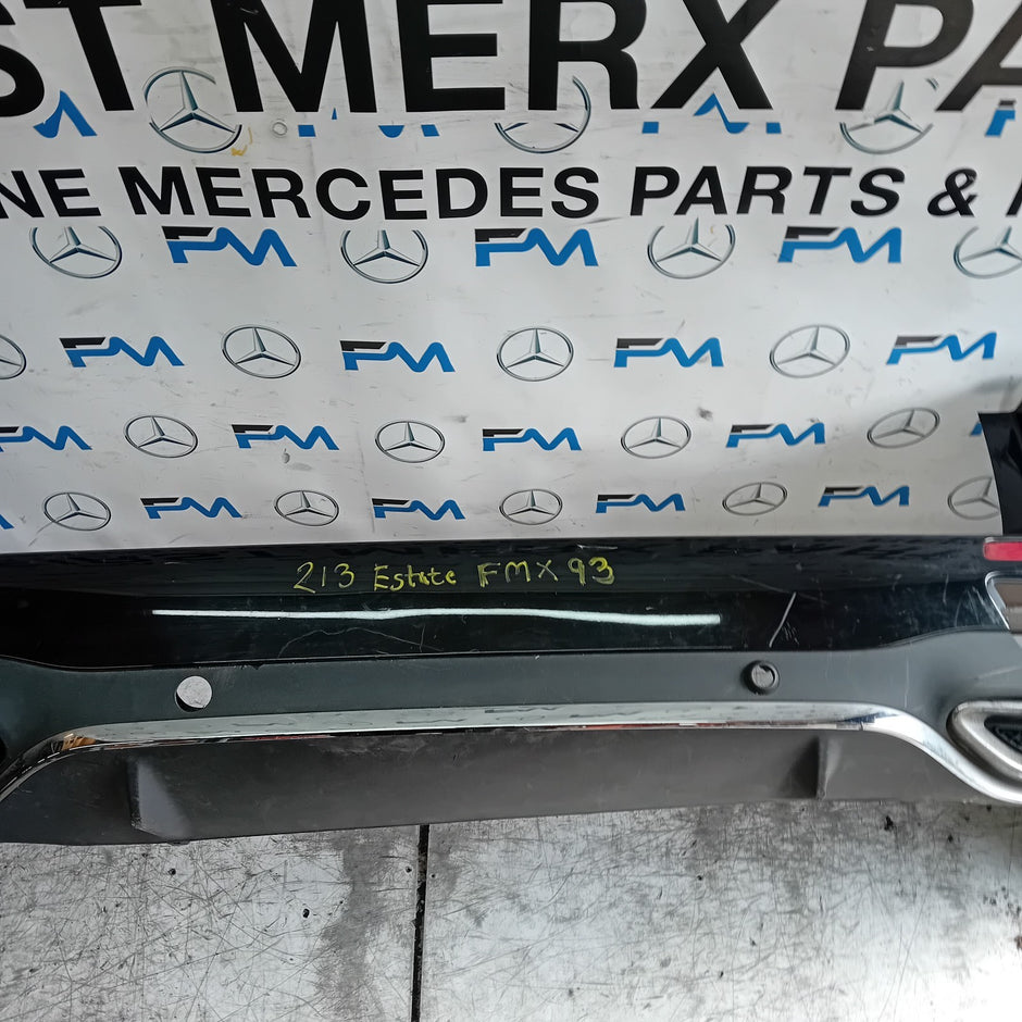 MERCEDES E-CLASS W213 BLACK REAR BUMPER ESTATE 2016 ON A2138850301 FMX93