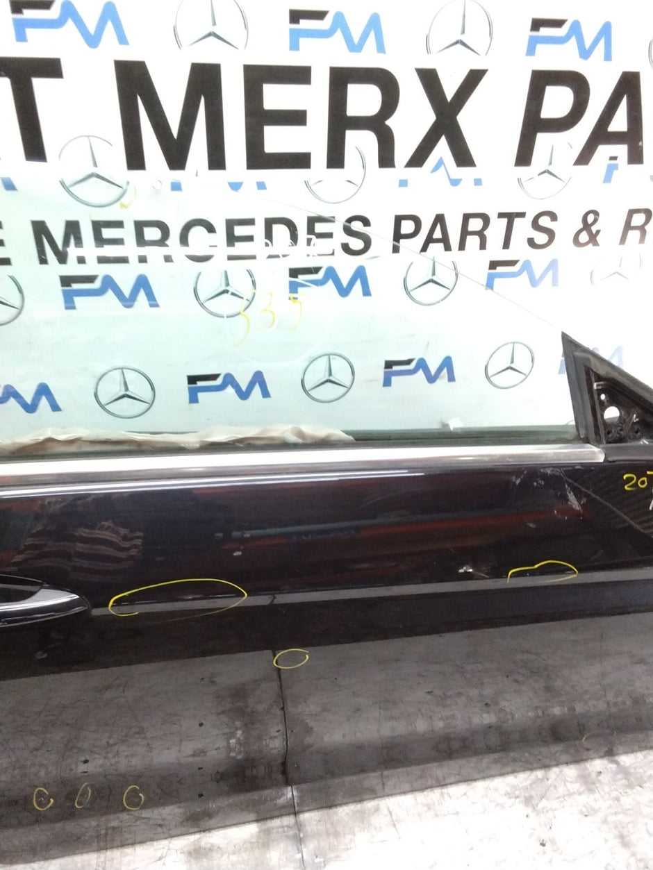 MERCEDES BENZ  E-CLASS W207 DRIVER FRONT DOOR OSF BLACK 2009-16  FMD535