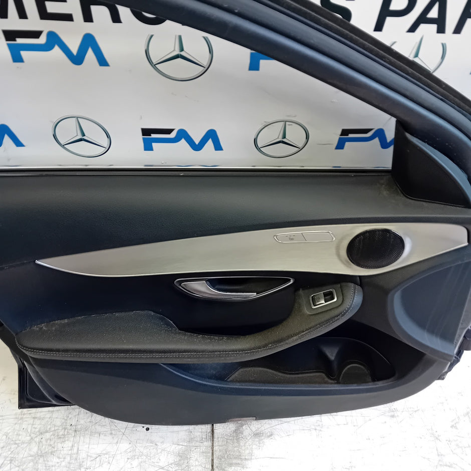 MERDEDES C-CLASS W205 DRIVER SIDE FRONT DOOR NSF BLUE 2014 ON COMPLETE FMD184
