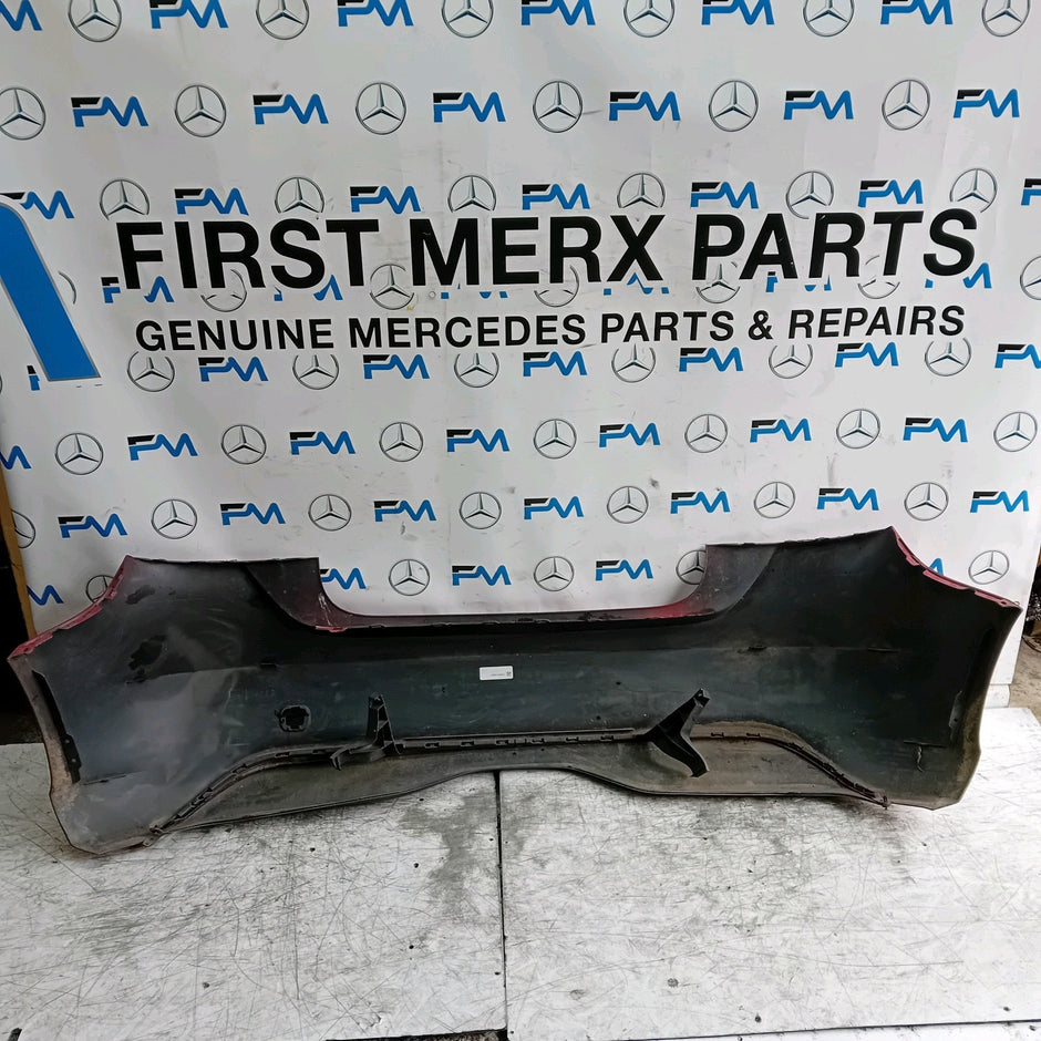 MERCEDES BENZ  A-CLASS W176 REAR BUMPER A1768605100 2012-2018 RED COMPLETE FMX10
