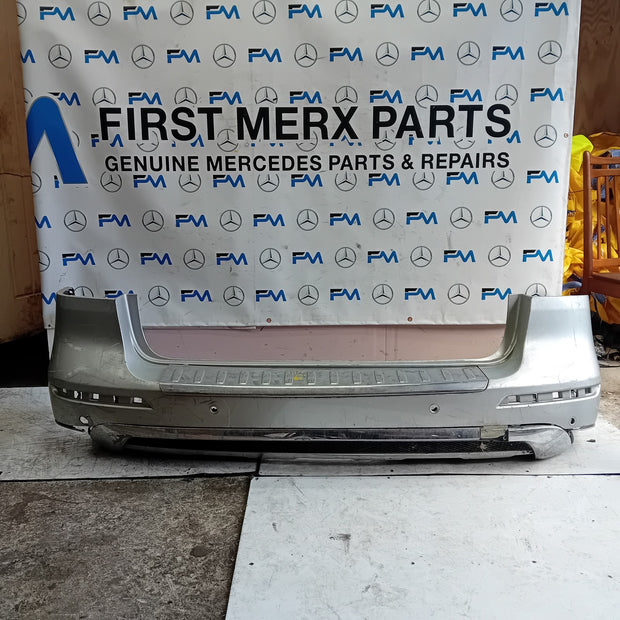MERCEDES BENZ  GLE W166 SALOON REAR BUMPER SILVER 2016 A1668853024 FMX84
