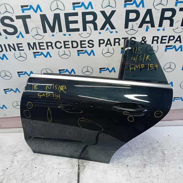 MERCEDES CLA W118 PASSENGER REAR DOOR N/S/R BLACK 2019 ONWARDS COMPLETE FMD159