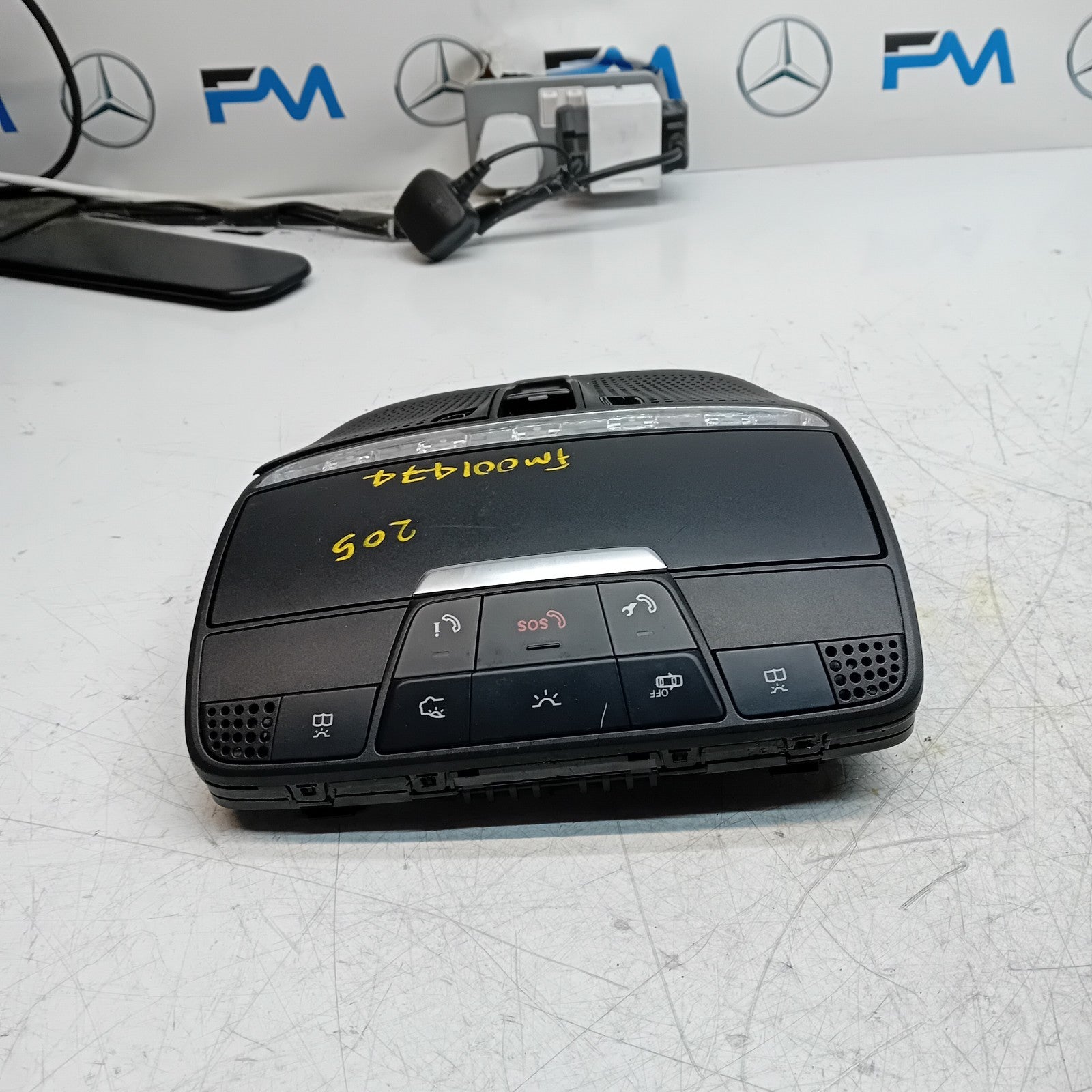 MERCEDES BENZ  C-CLASS W205 MHEV INTERIOR LIGHT A0009002507 2014 ON FM001474
