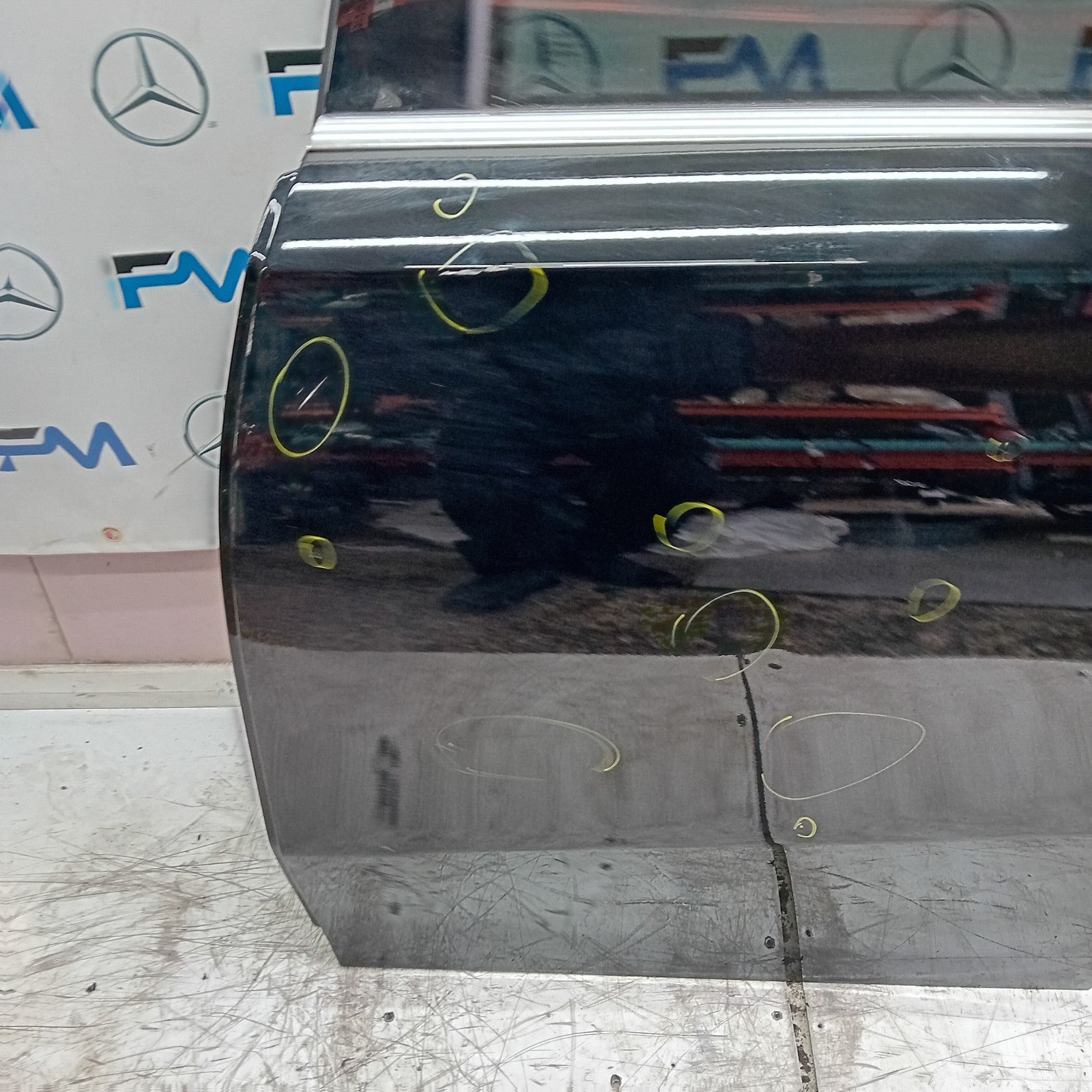 MERCEDES A-CLASS W177 SLN DRIVER REAR DOOR OSR BLACK 2018 ON COMPLETE FMD269