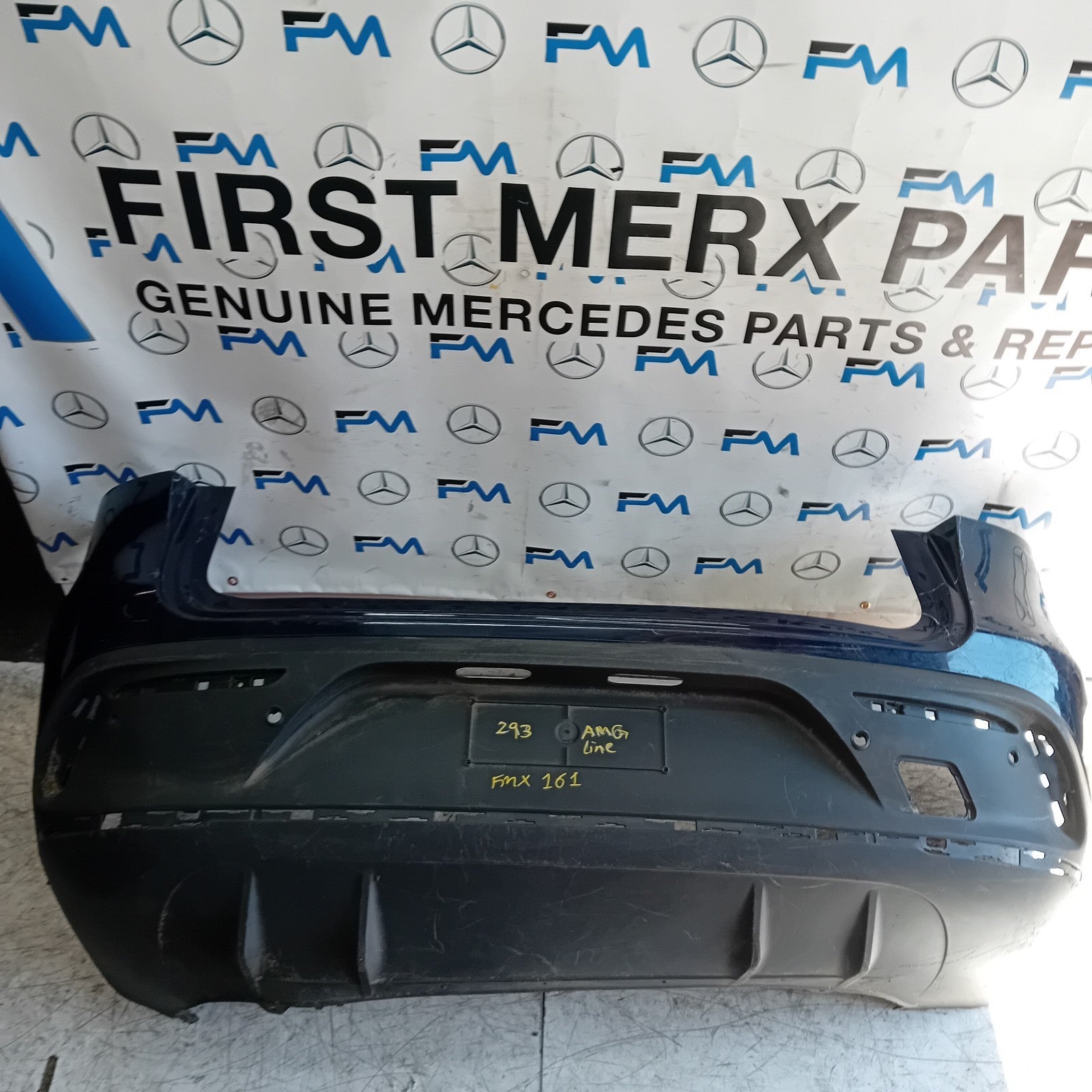 MERCEDES BENZ EQC W293  REAR BUMPER A2938851601 2018 BLUE FMX161
