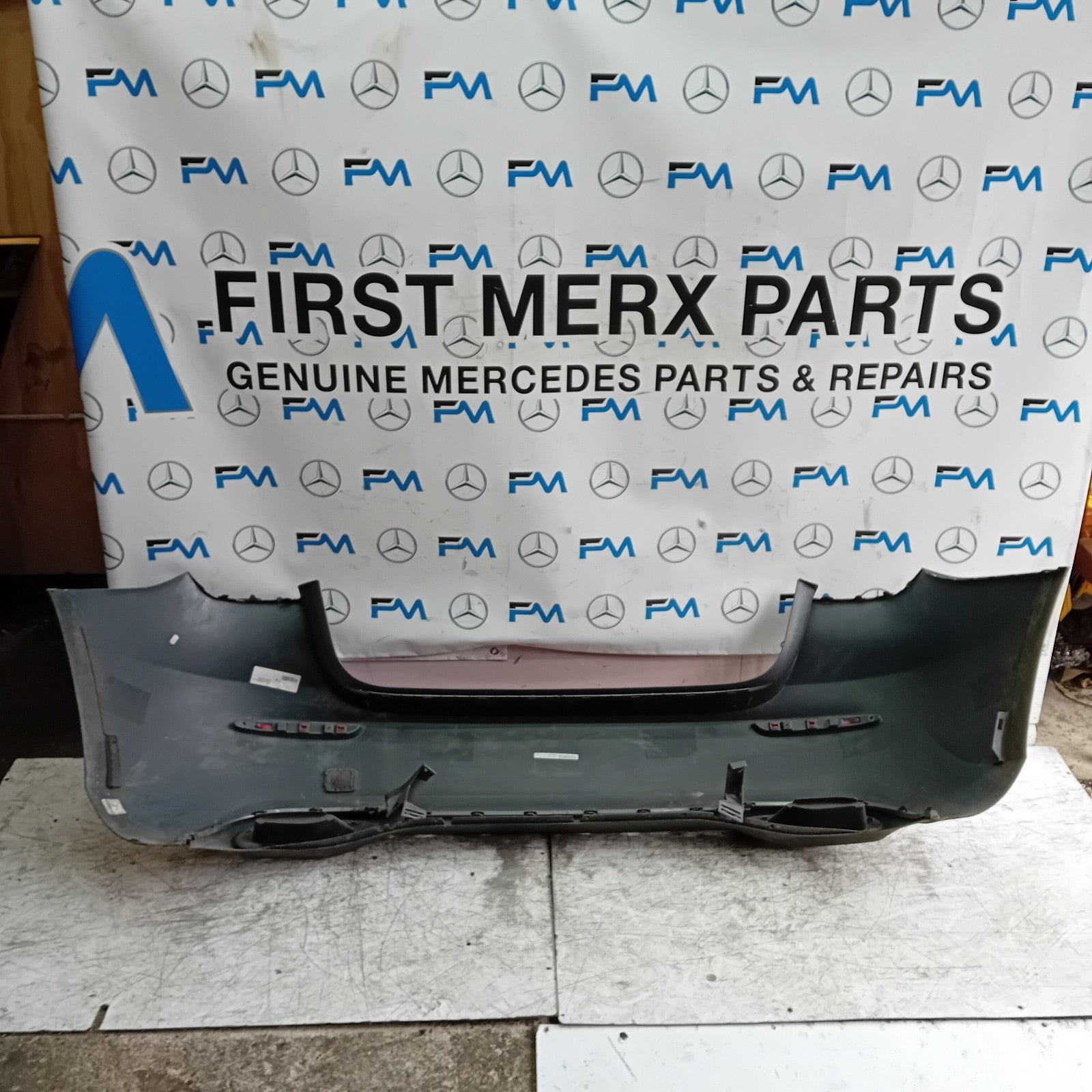 MERCEDES BENZ  A-CLASS W177 REAR BUMPER A1778804801 2018 GREY COMPLETE FMX7