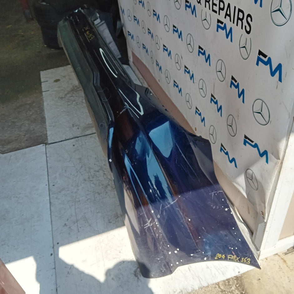 MERCEDES BENZ C-CLASS W204  REAR BUMPER A2048850438 2016 WHITE COMPLETE FMX163