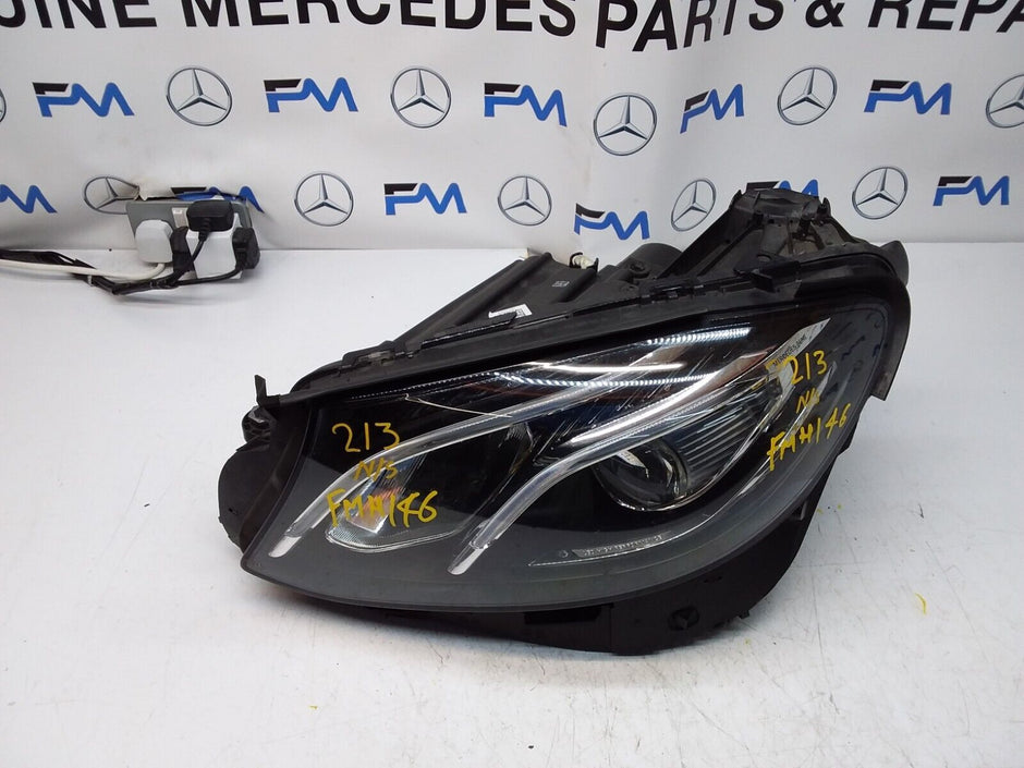 2018 MERCEDES E-CLASS W213 HEADLIGHT PASSENGER NS A2139064104 FMH146 LED HIGH