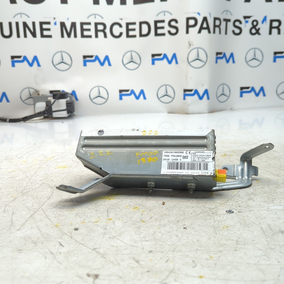 MERCEDES  S-CLASS W222 DRIVER REAR SIDE  AIRBAG MODULE A2228604402 FM001370