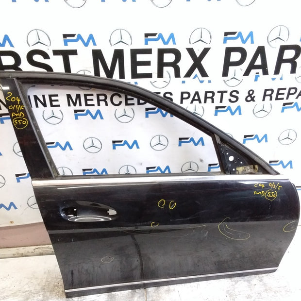 MERCEDES C-CLASS W204 SLN DRIVER FRONT DOOR OSF BLACK 2008-14 COMPLETE FMD550