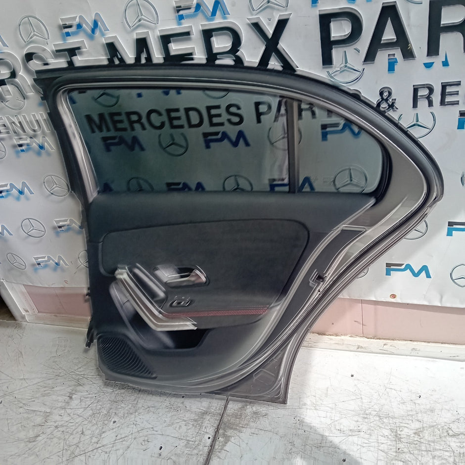 MERCEDES BENZ A-CLASS W177 DRIVER REAR DOOR OSR GREY 2018 ON COMPLETE FMD198
