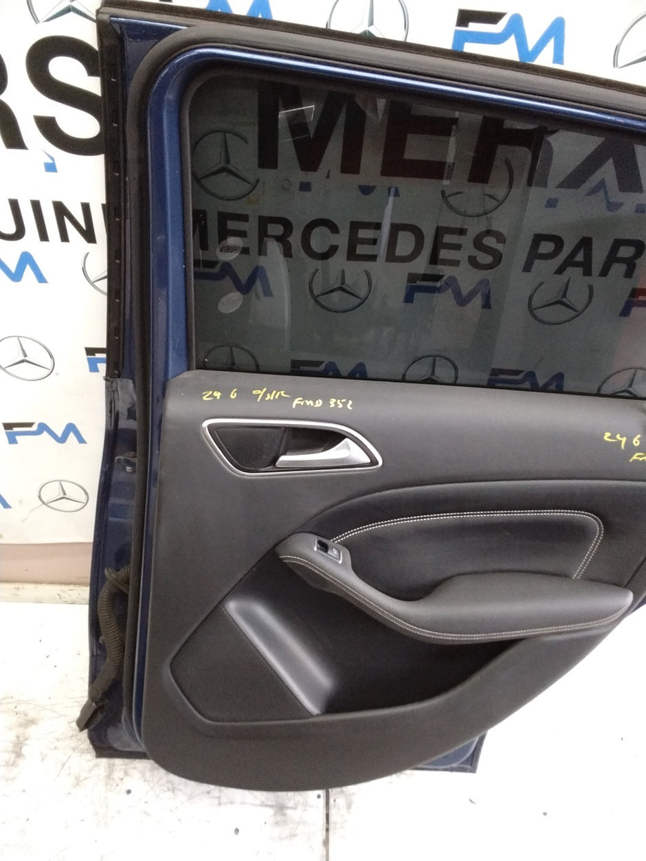 MERCEDES B-CLASS W246 DRIVER REAR DOOR OSR BLUE 2012-19 COMPLETE FMD352