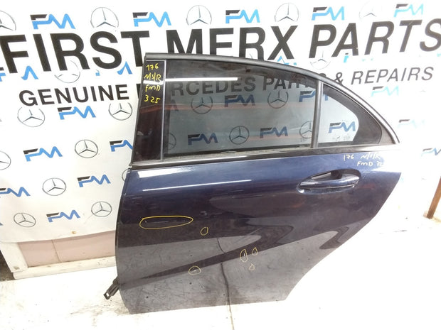 MERCEDES A-CLASS W176 PASSENGER REAR DOOR NSR BLUE 2012-18 COMPLETE FMD325