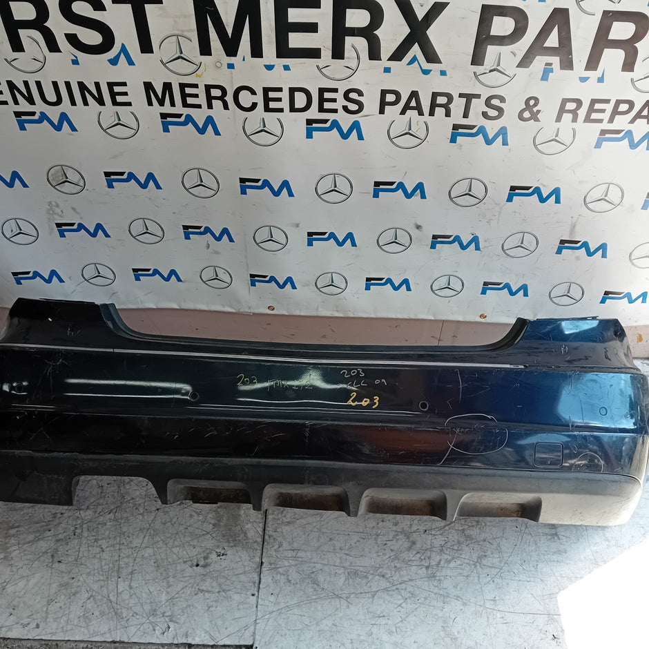 MERCEDES BENZ CLC W203 REAR BUMPER A2038801040 2011 BLUE FMX172