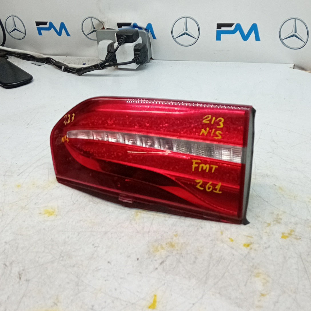 MERCEDES BENZ  E-CLASS W213 PASSENGER LEFT NS REAR INNER TAIL LIGHT FMT261