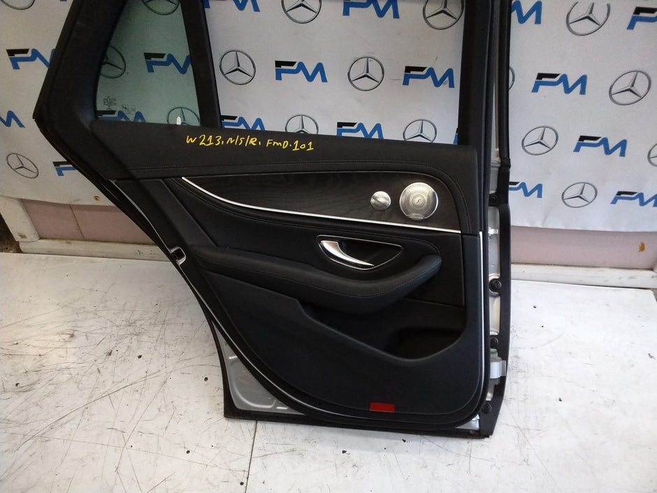 MERCEDES BENZ E-CLASS W213 PASSENGER SIDE REAR DOOR N/S/R COMPLETE SILVER FMD101