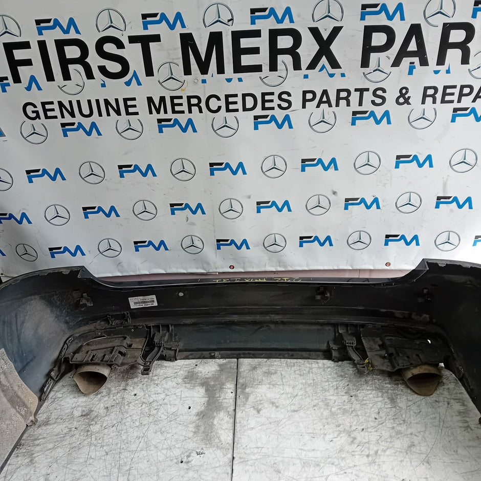 MERCEDES BENZ E-CLASS W212 REAR BUMPER BLACK 2014 A2128855125 COMPLETE FMX131
