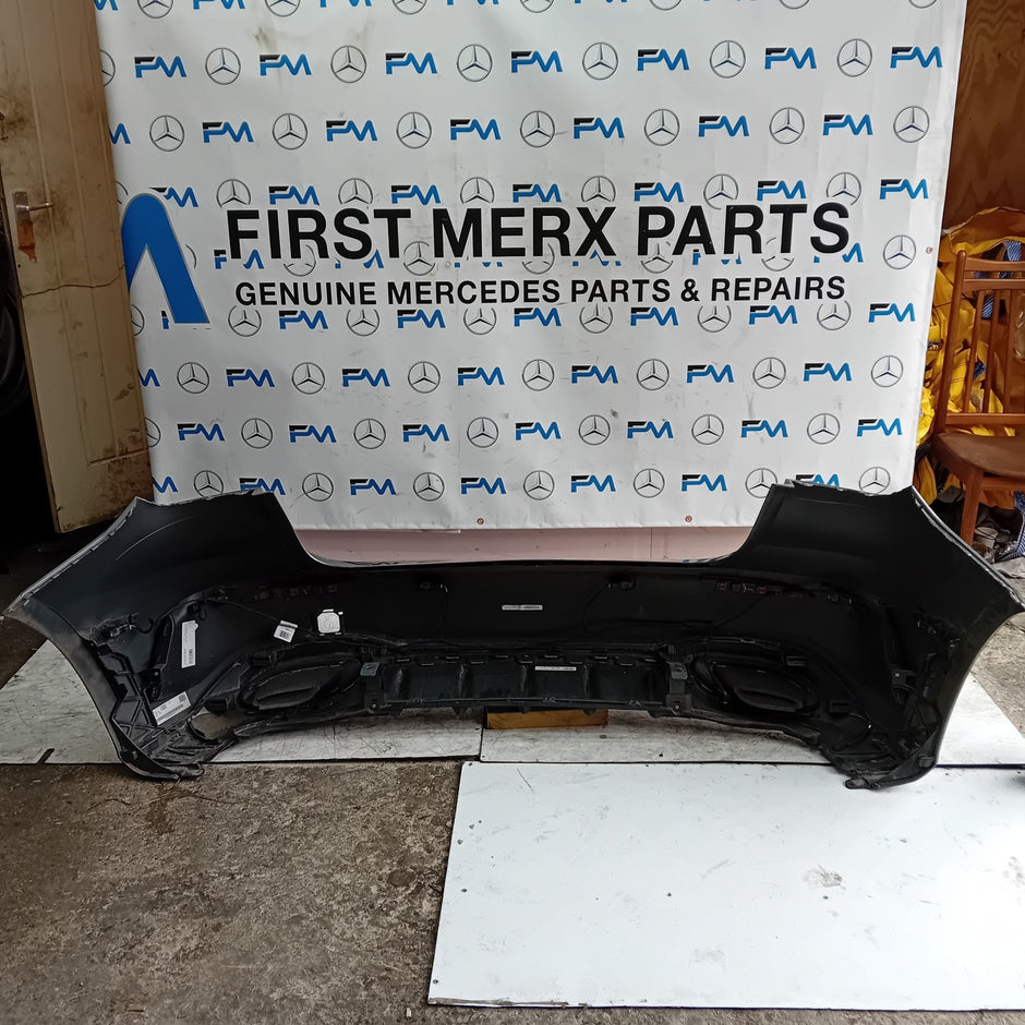 MERCEDES BENZ  A-CLASS W177 REAR BUMPER A1778804506 GREY 2018 COMPLETE FMX2
