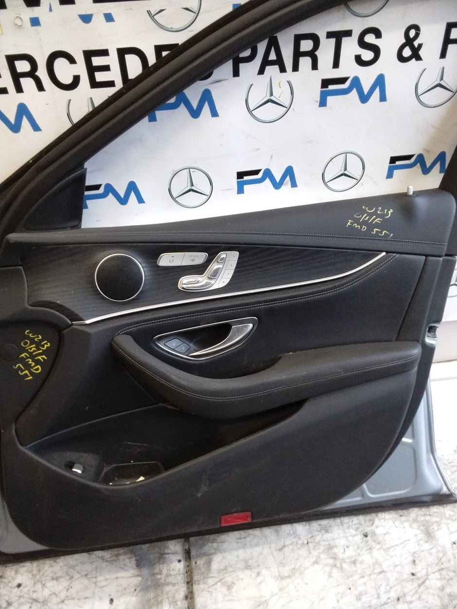 MERCEDES E-CLASS W213 SLN DRIVER FRONT DOOR OSF SILVER 2017-20 COMPLETE FMD551