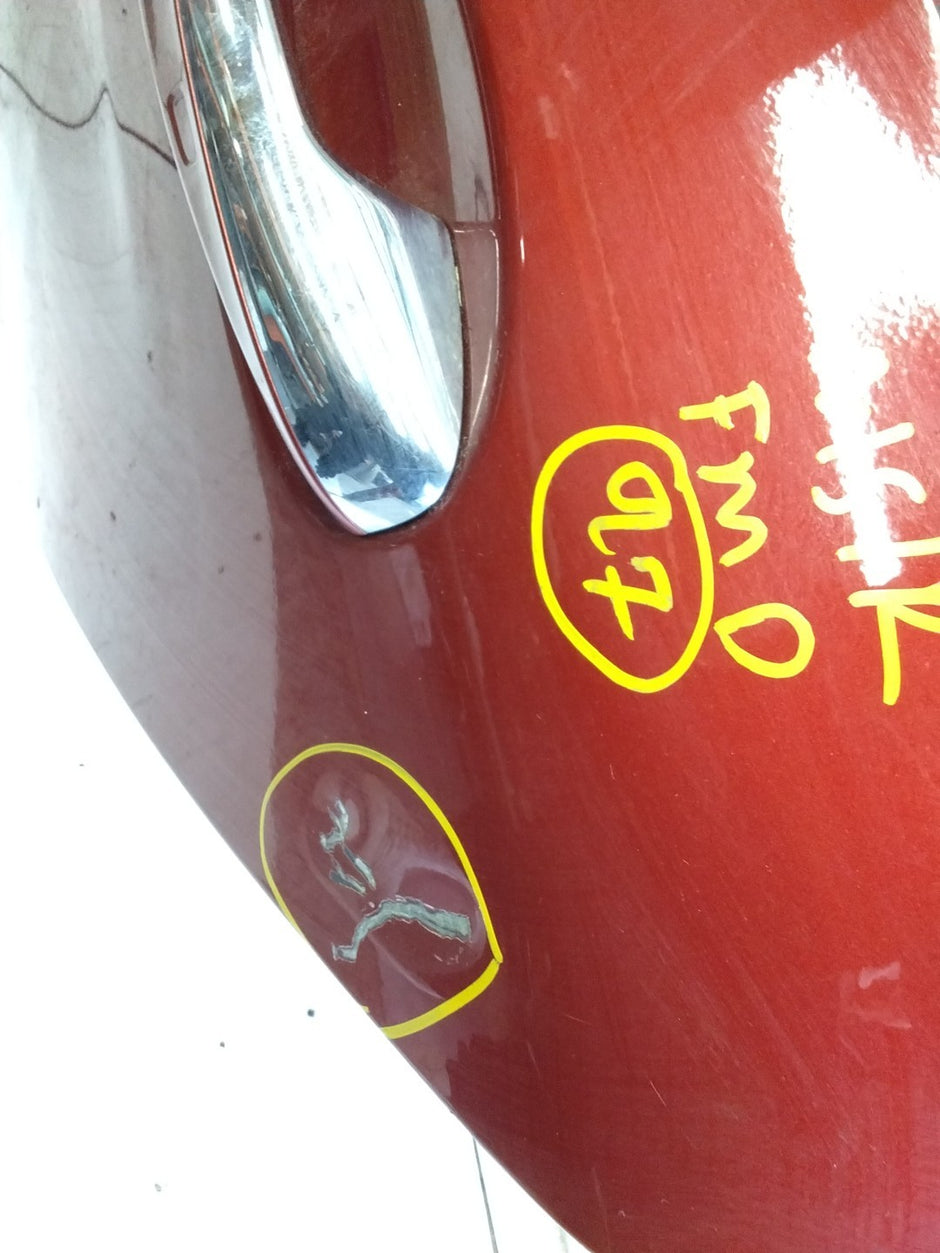 MERCEDES BENZ  C-CLASS W205 PASSENGER SIDE REAR DOOR N/S/R COMPLETE RED FMD97
