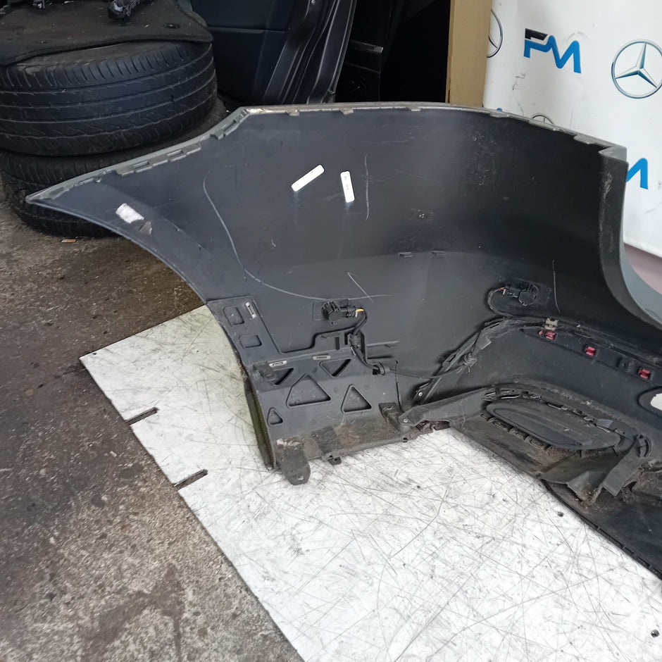 MERCEDES BENZ  GLE W166 AMG LINE REAR BUMPER GREY 2016 A1668853024 COMPLET FMX81