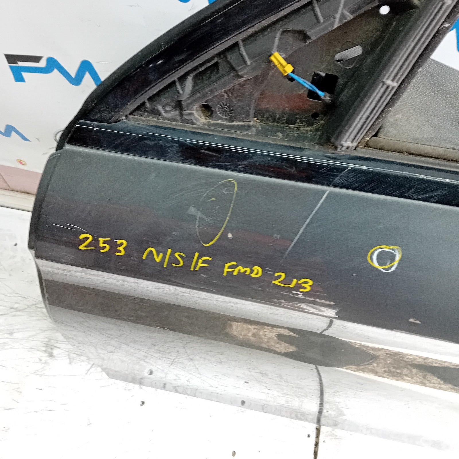MERCEDES GLC X253 PASSENGER FRONT DOOR NSF BLACK 2016 ON GREY COMPLETE FMD213