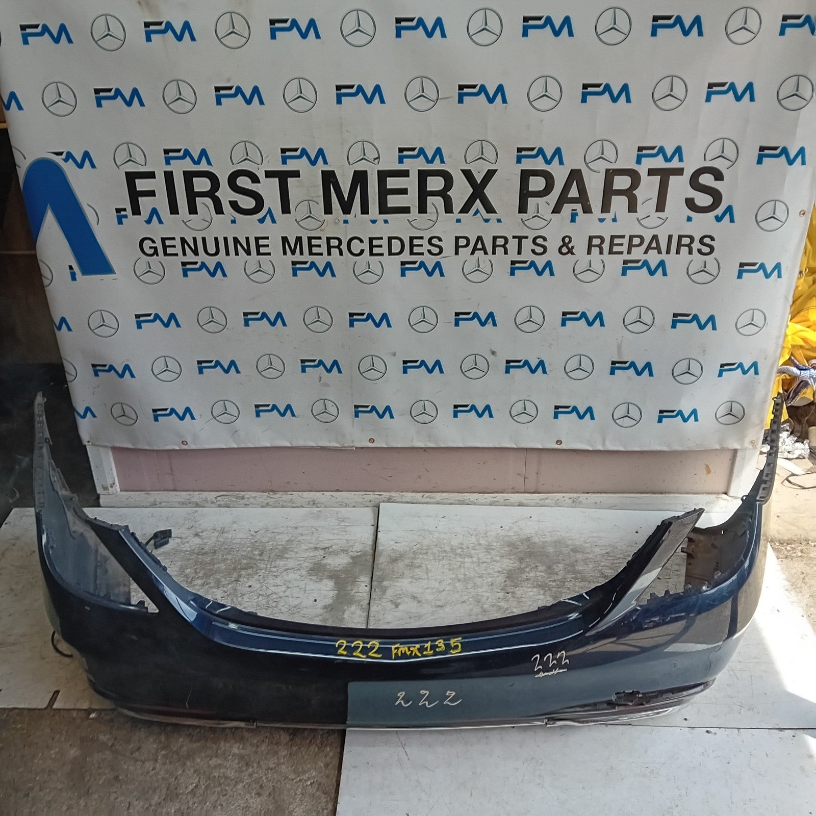 MERCEDES BENZ S-CLASS W222 SALOON REAR BUMPER BLUE 2014 ON A2228802601 FMX135