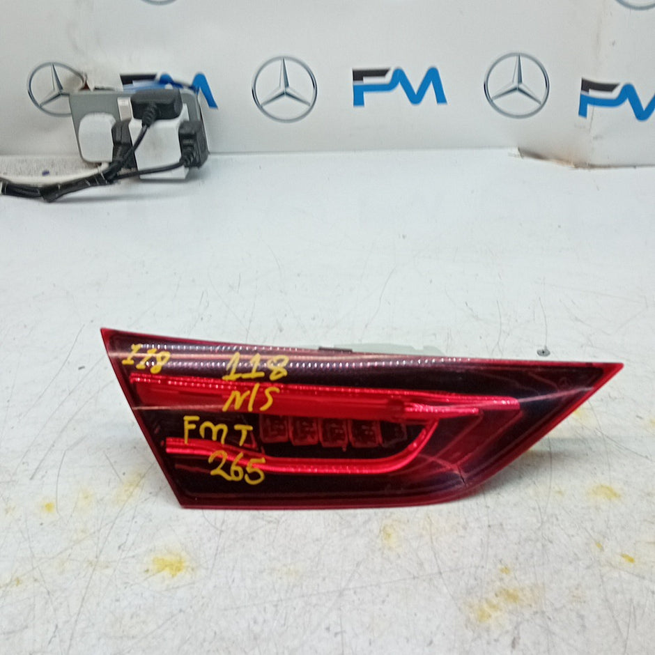 MERCEDES CLA W118 PASSENGER LEFT NS REAR INNER TAIL LIGHT A1189066300 FMT265