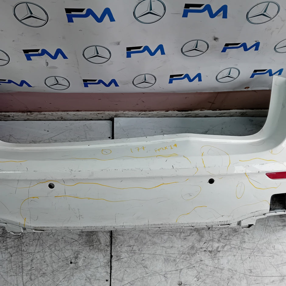 MERCEDES BENZ  A-CLASS W177 REAR BUMPER A1768850125 2018 WHITE FMX14